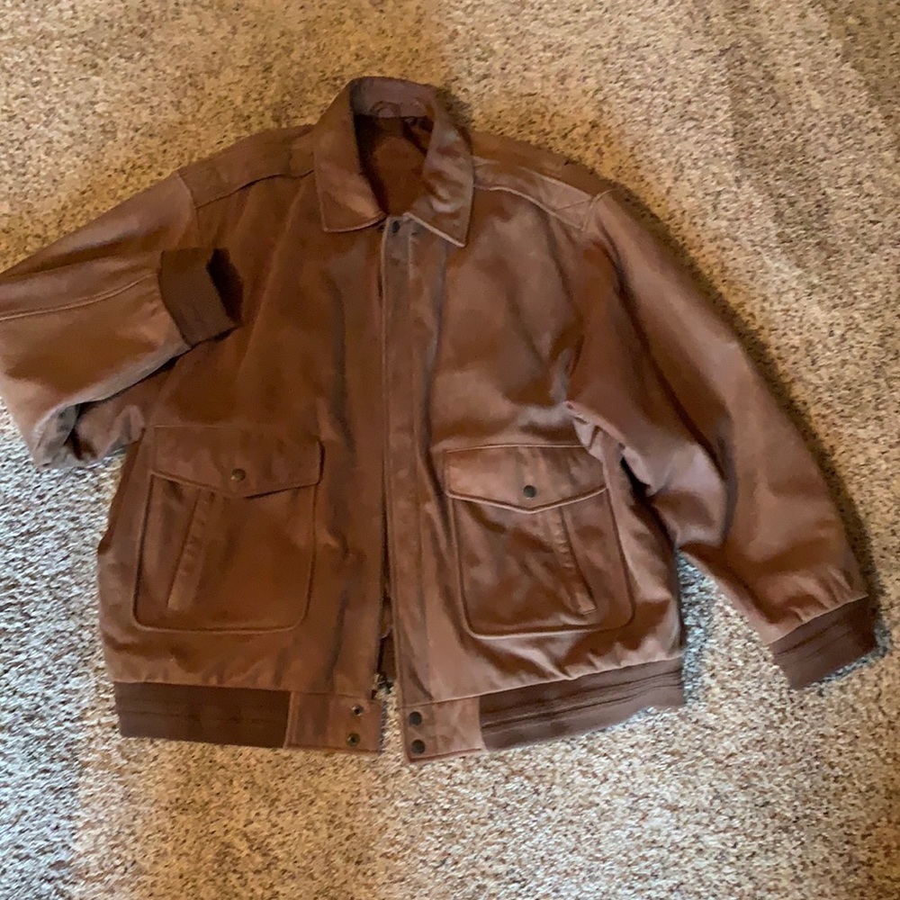 Roundtree & Yorke leather coat size 2XL